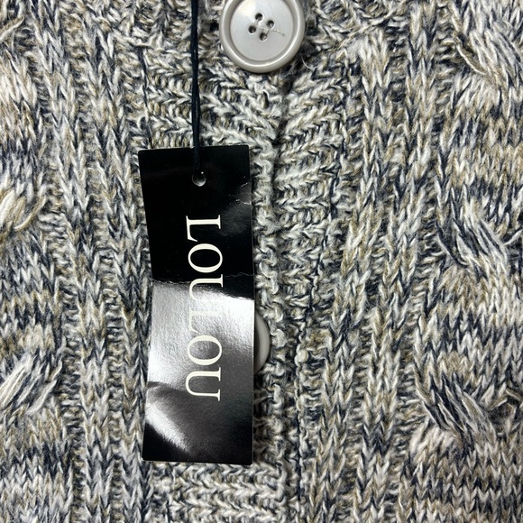 LOULOU XL GREY SHORT SLEEVE WOMEN SWEATER WITH BUTTONS SIZE XL BRAND NEW W/TAG - Picture 4 of 7